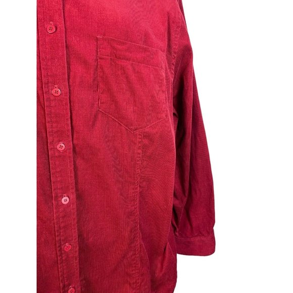 Jones New York Sport Shacket Corduroy Y2k Button Down Shirt, Size 2X - Picture 4 of 12